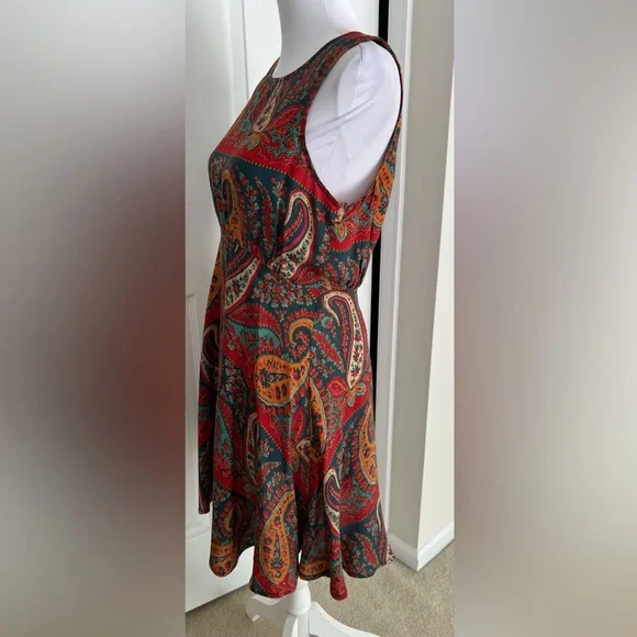 Free People Sleeveless Print Dress - size 4 - Picture 4 of 7